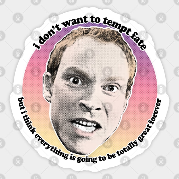 Jez Peep Show Classic Quote Sticker by DankFutura